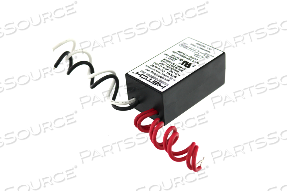 12VAC 5.2A 60W BLACK DIMMABLE ELECTRONIC ENCAPSULATED TRANSFORMER FOR 12V HALOGEN LAMP by Approved Vendor