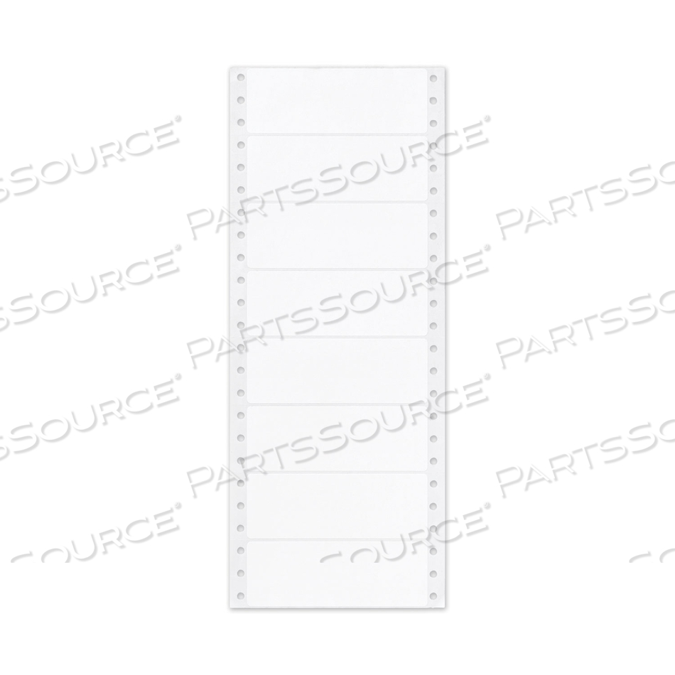 DOT MATRIX PRINTER MAILING LABELS, PIN-FED PRINTERS, 1.44 X 4, WHITE by Avery DOT MATRIX PRINTER MAILING LABELS, PIN-FED PRINTERS, 1.44 X 4, WHITE by Avery
