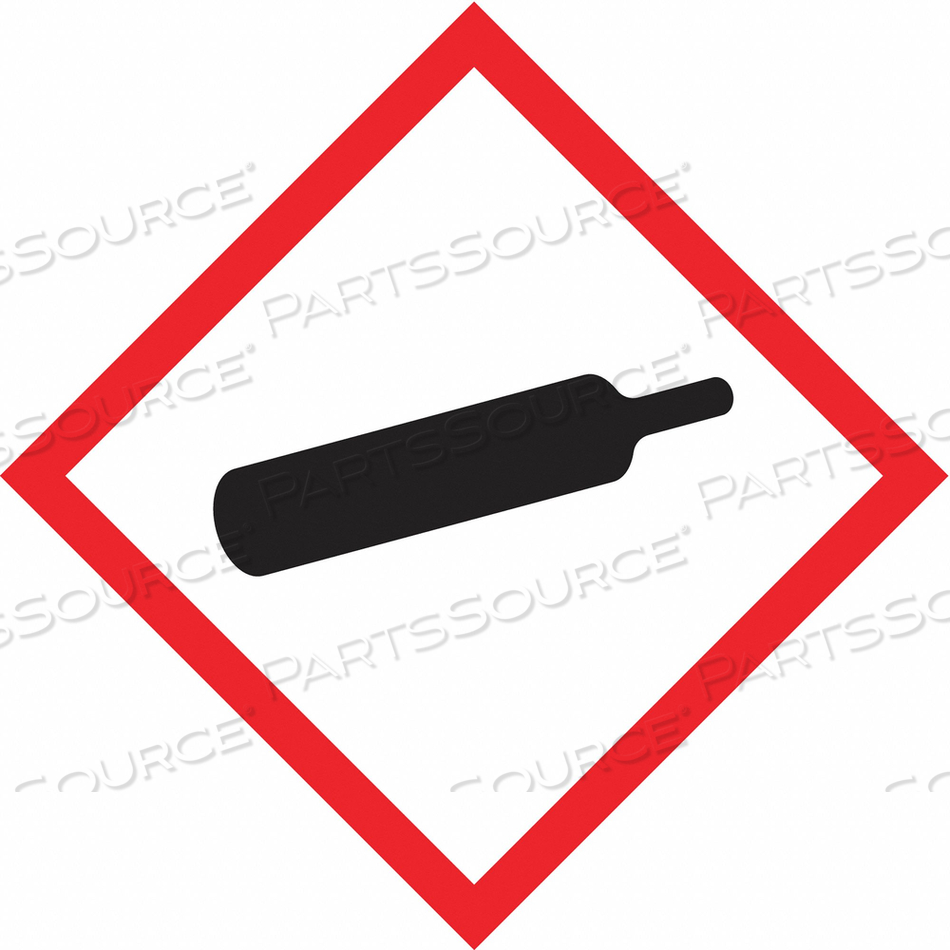 LABEL GAS CYL 2X2 IN CTD PAPER 500 ROLL by Accuform Manufacturing, Inc.