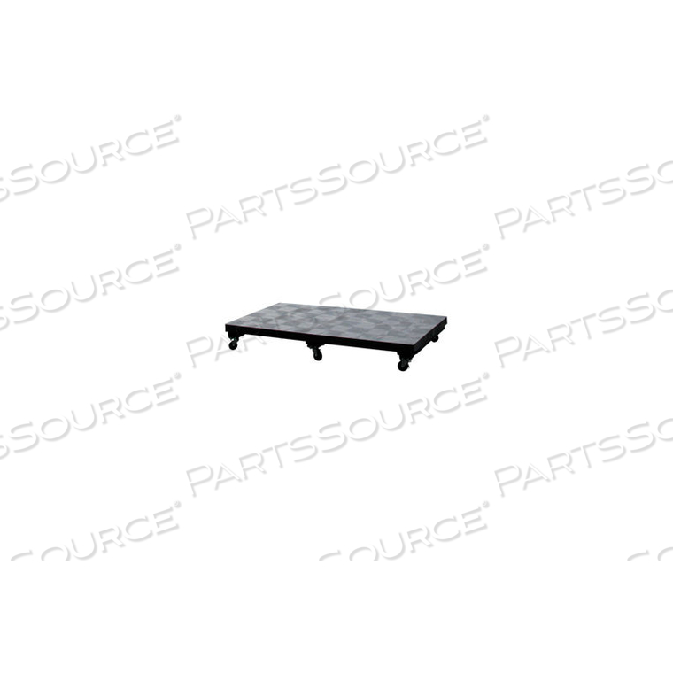 MOBILE PLASTIC DUNNAGE RACK 66"W X 36"D (1500 LBS CAP.) by SPC Industrial