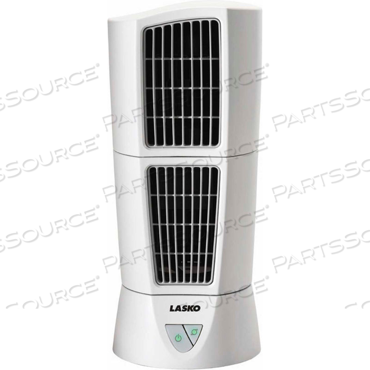 6" WIND TOWER DESKTOP FAN, 3-SPEED, 110V, WHITE 