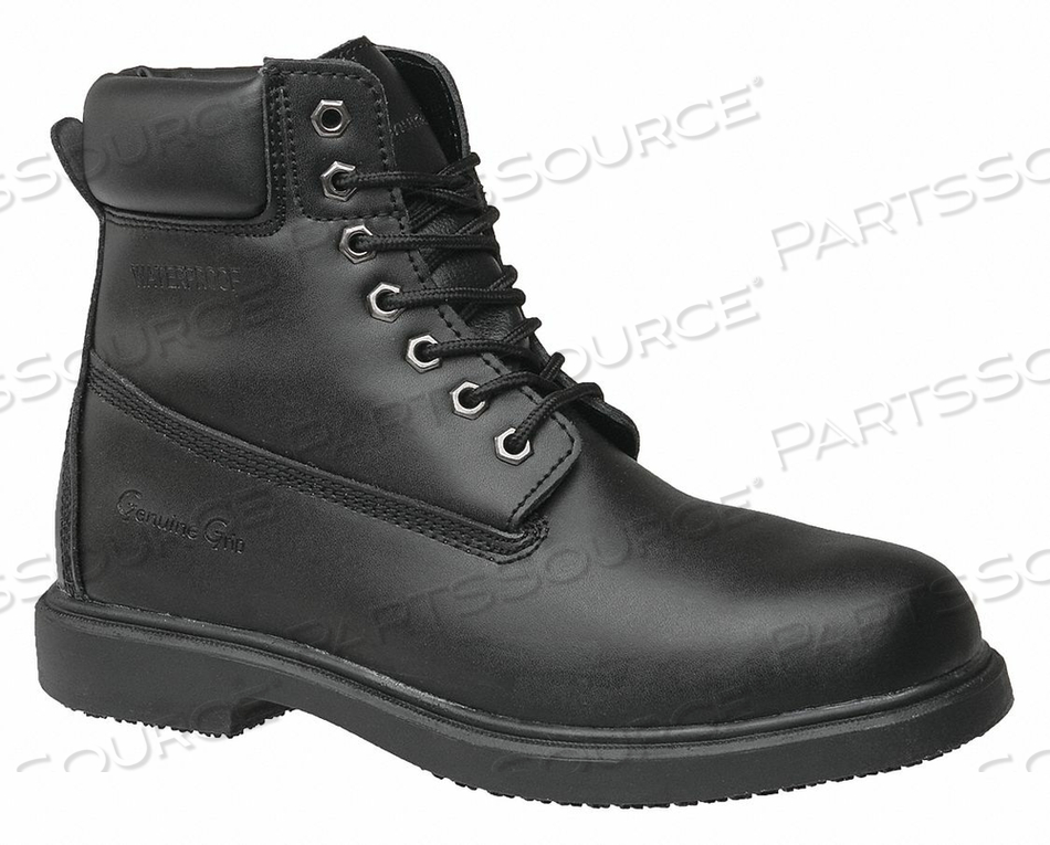 6 WORK BOOT 7 WIDE BLACK PLAIN PR by Genuine Grip