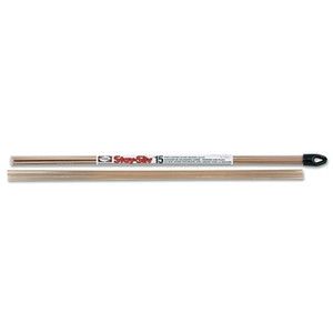 STAY-SILV 15 FLAT BRAZING ALLOY FILLER METAL, FLAT RODS, 0.050 IN X 1/8 IN DIA X 20 IN L, 1 LB, TUBE by Harris STAY-SILV 15 FLAT BRAZING ALLOY FILLER METAL, FLAT RODS, 0.050 IN X 1/8 IN DIA X 20 IN L, 1 LB, TUBE by Harris