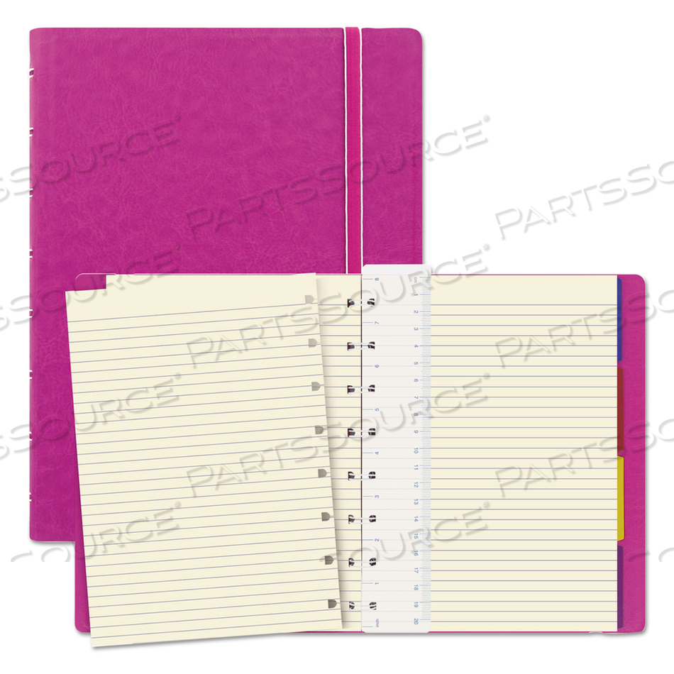 NOTEBOOK, 1 SUBJECT, MEDIUM/COLLEGE RULE, FUCHSIA COVER, 8.25 X 5.81, 112 SHEETS 