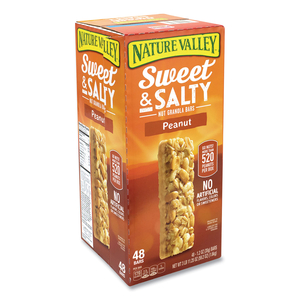 GRANOLA BARS, SWEET AND SALTY PEANUT, 1.2 OZ POUCH, 48/BOX by Nature Valley