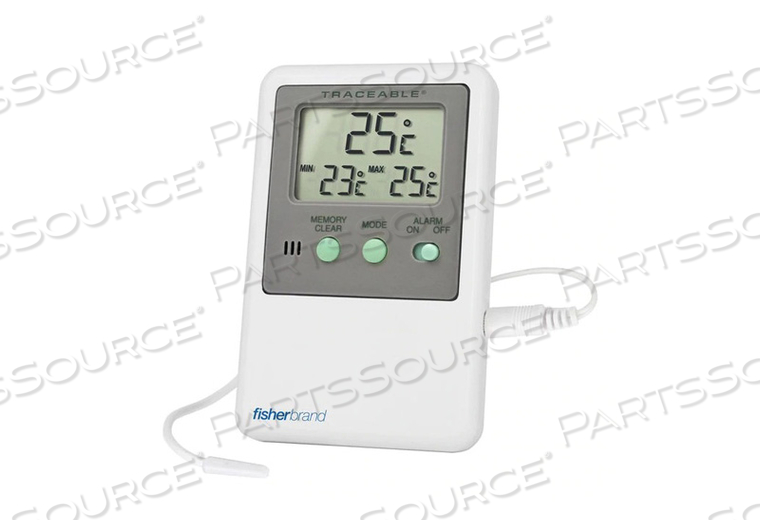 TRACEABLE DUAL SCALE DIGITAL LCD THERMOMETER WITH SHORT SENSOR by Fisher Healthcare TRACEABLE DUAL SCALE DIGITAL LCD THERMOMETER WITH SHORT SENSOR by Fisher Healthcare