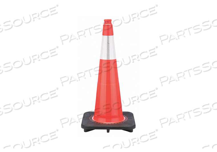 TRAFFIC CONE, DAY OR LOW SPEED ROADWAY (40 MPH OR LESS), REFLECTIVE, 28 IN CONE HT, ORANGE, PVC by JBC Safety Plastic, Inc. TRAFFIC CONE, DAY OR LOW SPEED ROADWAY (40 MPH OR LESS), REFLECTIVE, 28 IN CONE HT, ORANGE, PVC by JBC Safety Plastic, Inc.