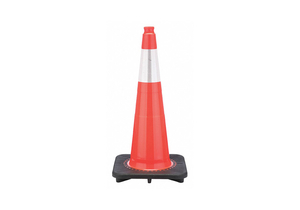 TRAFFIC CONE, DAY OR LOW SPEED ROADWAY (40 MPH OR LESS), REFLECTIVE, 28 IN CONE HT, ORANGE, PVC by JBC Safety Plastic, Inc. TRAFFIC CONE, DAY OR LOW SPEED ROADWAY (40 MPH OR LESS), REFLECTIVE, 28 IN CONE HT, ORANGE, PVC by JBC Safety Plastic, Inc.