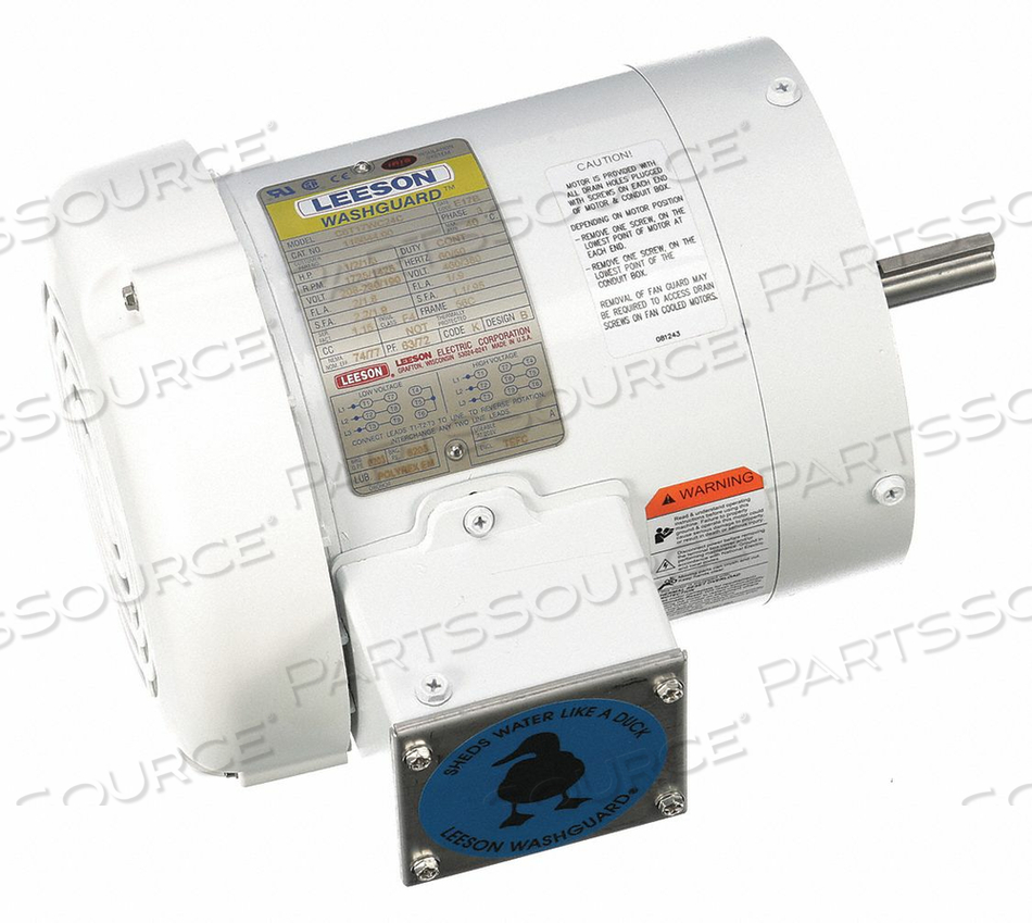 MOTOR 1/2 HP 1725 56C 208-230/460V by Leeson