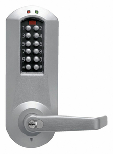 ELECTRONIC LOCK SATIN CHROME 12 BUTTON by E-Plex
