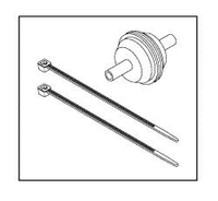 IN-LINE WATER FILTER, PLASTIC BODY, COPPER WIRE MESH ELEMENT, 3/16 IN ID X 1-1/4 IN OD, 2 IN by SciCan USA (Medical Division)