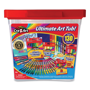 ULTIMATE ART TUB, 130 PIECES by Cra-Z-Art