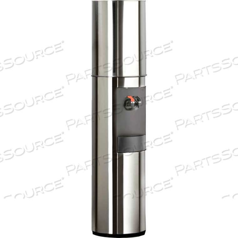 AQUAVERVE S2 MODEL POLISHED STAINLESS STEEL COMMERCIAL HOT/COLD BOTTLED WATER COOLER DISPENSER 