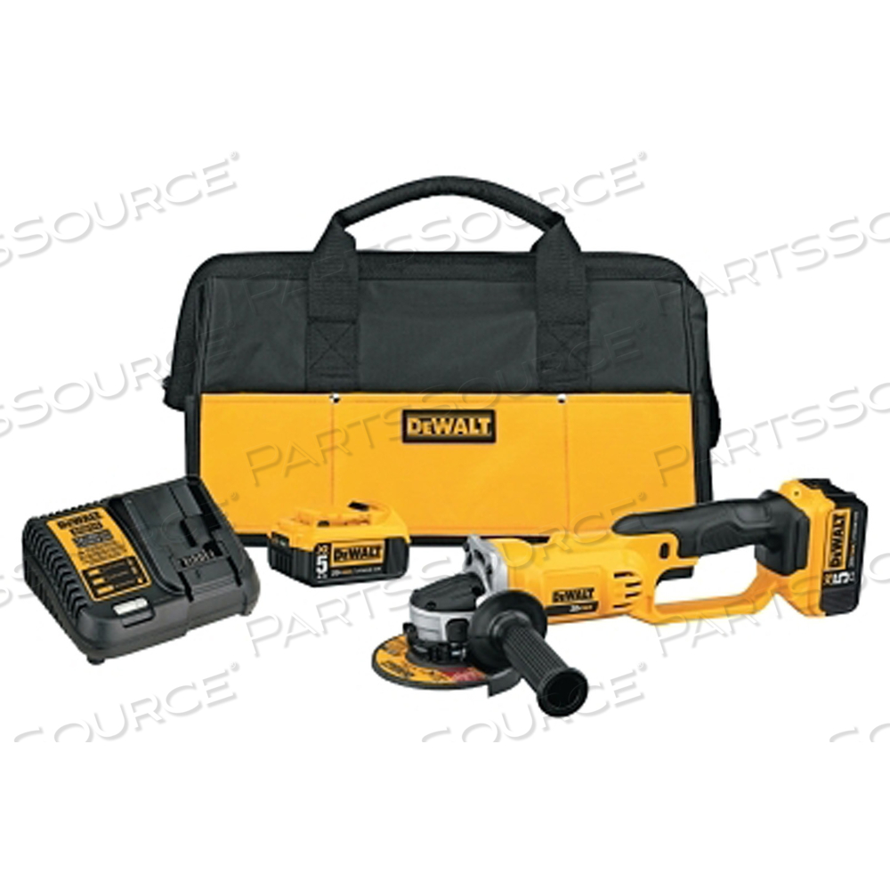 20V MAX CORDLESS LITHIUM-ION ANGLE GRINDER KIT (5.0 AH) by DeWalt