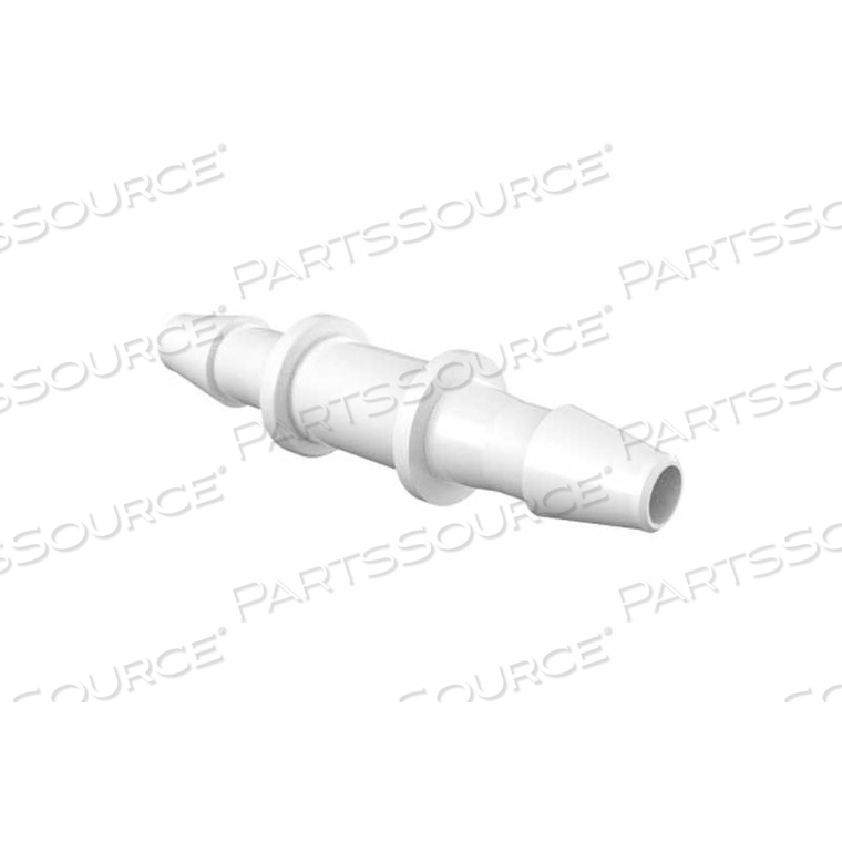 3/16" BARBED STRAIGHT COUPLER, NATURAL NYLON 