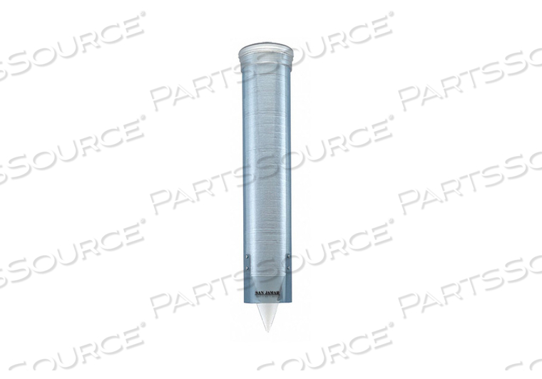 CUP DISPENSER, 16 IN TUBE LG, WALL-MOUNT by San Jamar CUP DISPENSER, 16 IN TUBE LG, WALL-MOUNT by San Jamar