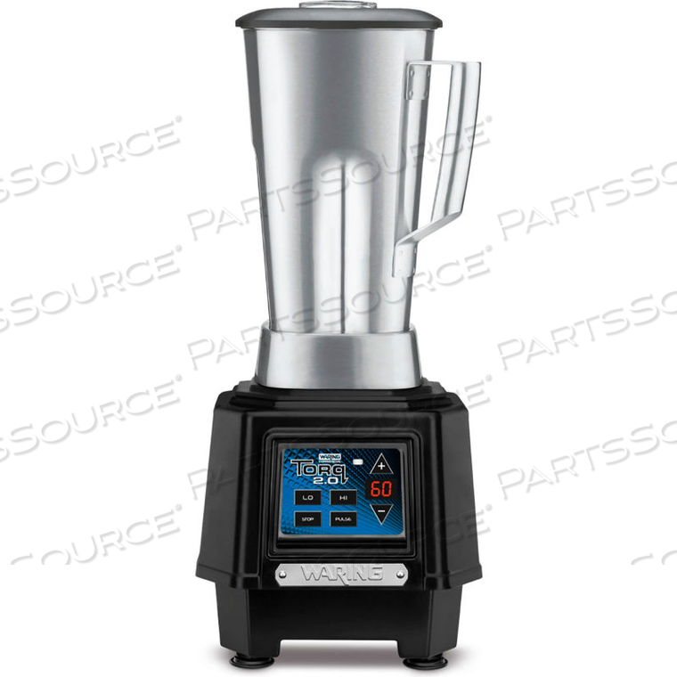 WARING TORQ BAR BLENDER, 64 OZ. STAINLESS STEEL JAR, TIMER, 2 SPEED, 2 HP by Conair WARING TORQ BAR BLENDER, 64 OZ. STAINLESS STEEL JAR, TIMER, 2 SPEED, 2 HP by Conair