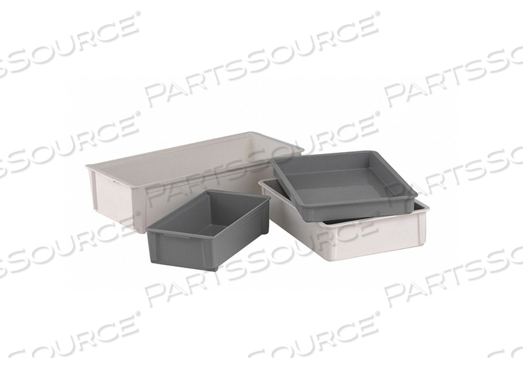 STACKING CONTAINER 7X15X25 IN WHITE by Molded Fiberglass