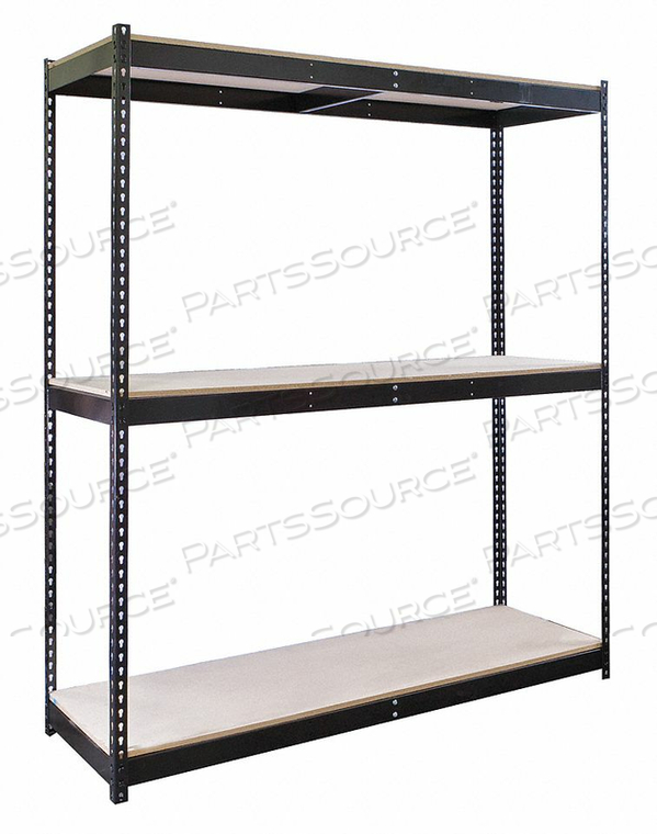 BOLTLESS SHELVING STARTER 84 H BLACK by Hallowell BOLTLESS SHELVING STARTER 84 H BLACK by Hallowell