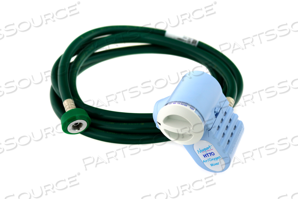 MIXER, WITH GREEN HOSE, DISS FITTING by Newport Medical Instruments (a division of Covidien)