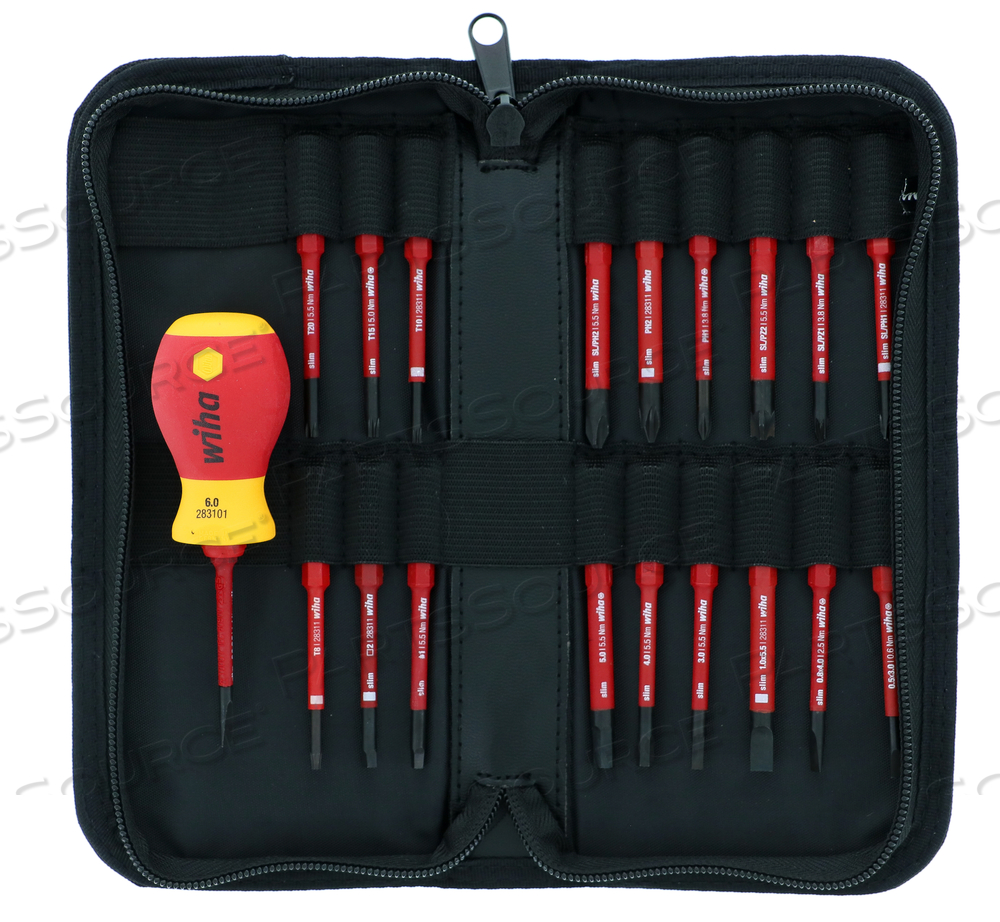 20 PIECE INSULATED SOFTFINISH SLIMLINE BLADE SET by Wiha Tools