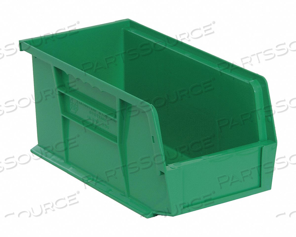 F0600 HANG/STACK BIN 10-7/8L X 5-1/2W GREEN by Quantum Storage Systems