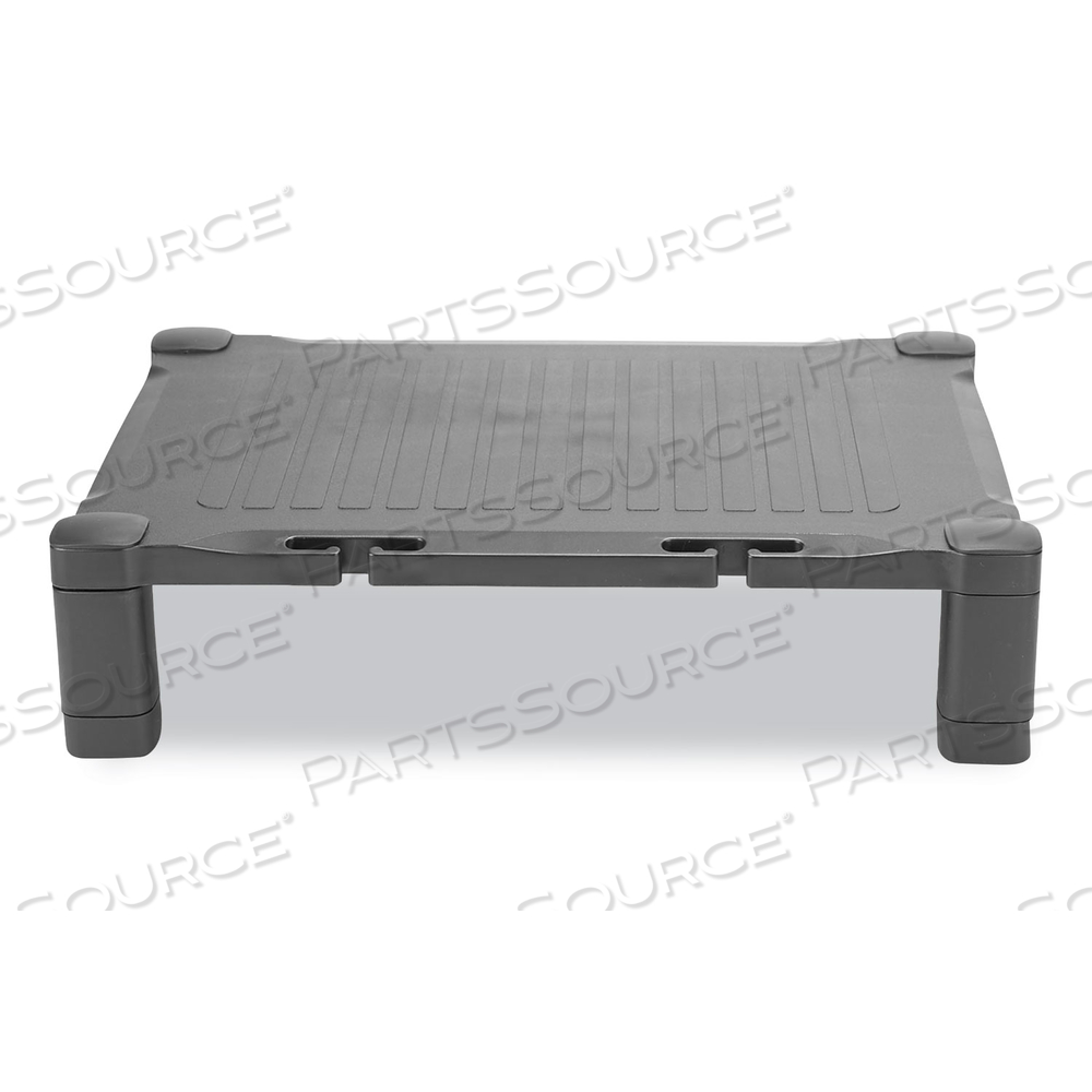 ADJUSTABLE RECTANGULAR MONITOR STAND, 17" X 13" X 3.75" TO 5.75", BLACK, SUPPORTS 22 LBS by Mind Reader ADJUSTABLE RECTANGULAR MONITOR STAND, 17" X 13" X 3.75" TO 5.75", BLACK, SUPPORTS 22 LBS by Mind Reader