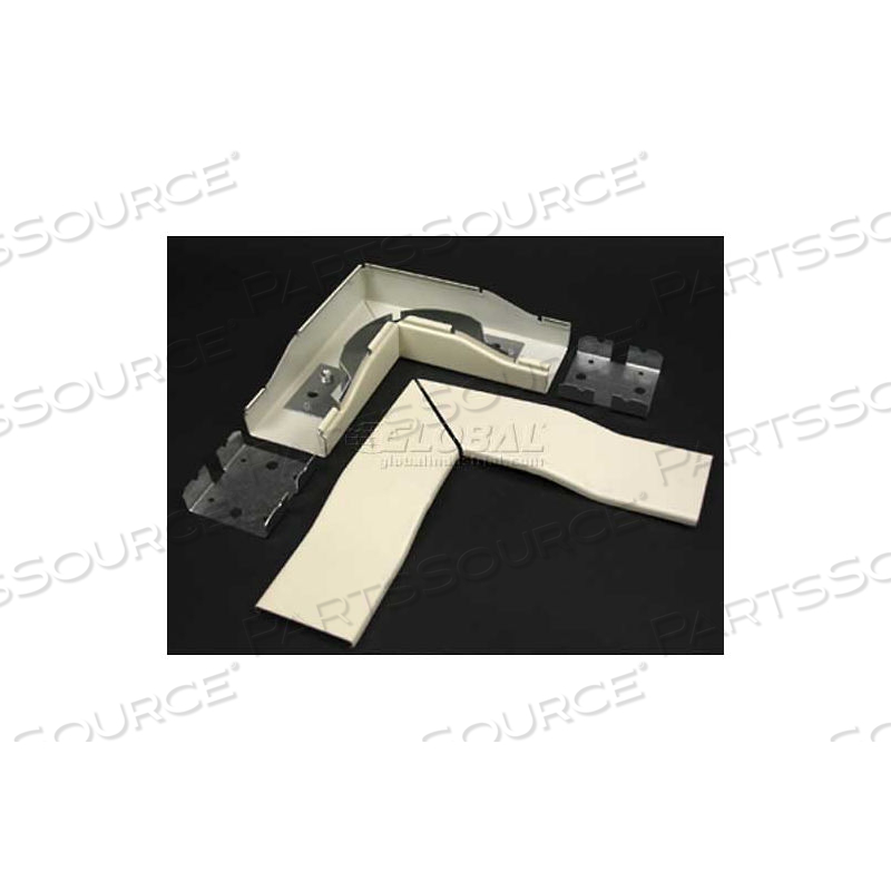 2411FO-FW FLAT ELBOW, FOG WHITE, 6-1/2"L by Wiremold