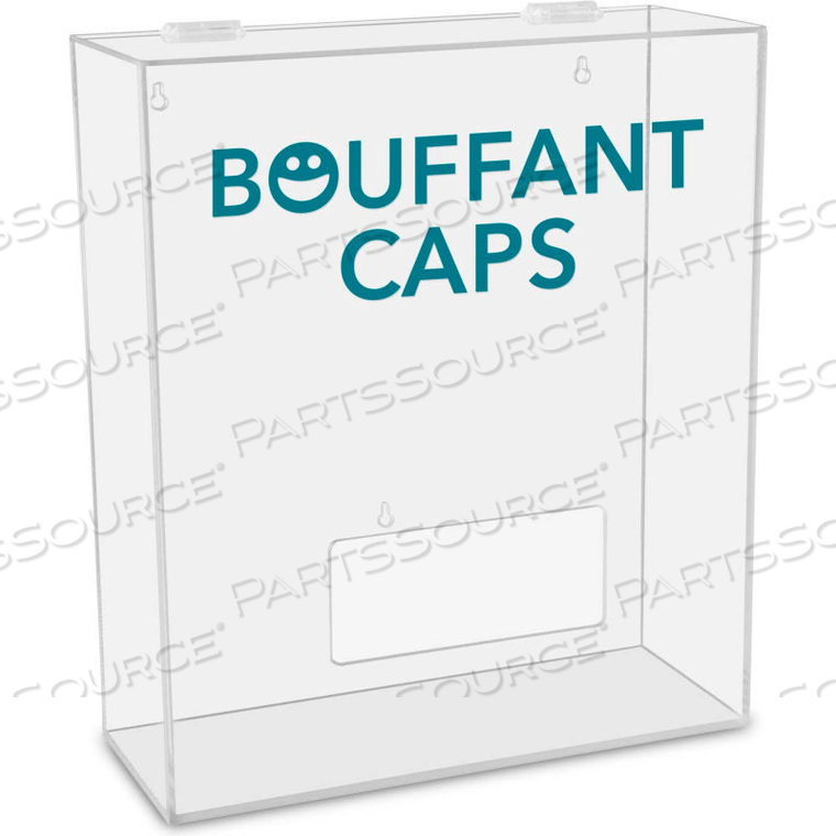 ACRYLIC MEDIUM APPAREL DISPENSER FOR BOUFFANT CAPS, 15"W X 18"H X 6"D 