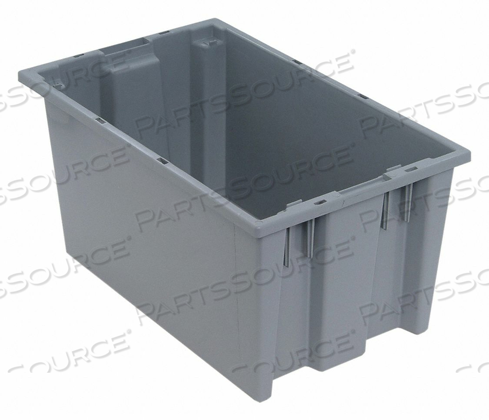 E1879 NEST AND STACK CONTAINER 18 IN L GRAY by Quantum Storage Systems