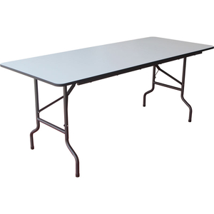 INTERION FOLDING WOOD TABLE, 72"W X 30"D, GRAY by Iceberg Enterprises