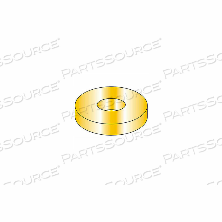 1/2" FLAT WASHER - USS - 9/16" I.D. - .122/.146" THICK - STEEL - YELLOW ZINC - GRADE 8 - PKG OF 100 