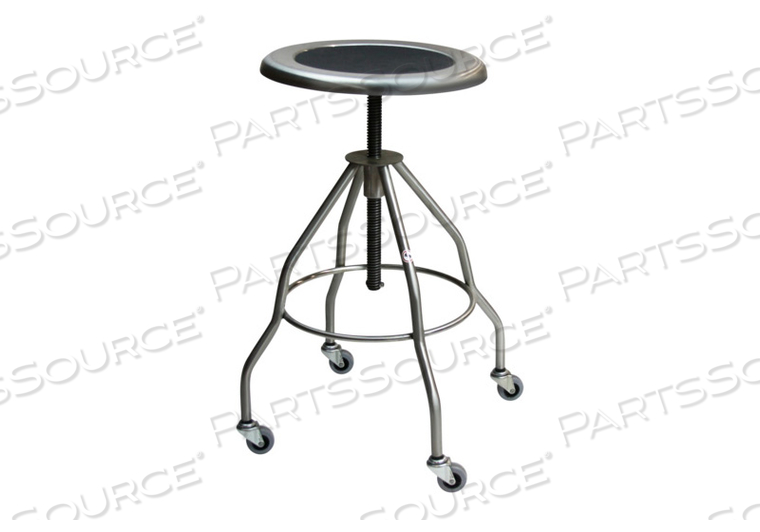 CLIFTON REVOLVING STOOL 15" DIAMETER W/STAINLESS STEEL SEAT W/(4) LEG W/CRUTCH TIPS by Blickman CLIFTON REVOLVING STOOL 15" DIAMETER W/STAINLESS STEEL SEAT W/(4) LEG W/CRUTCH TIPS by Blickman