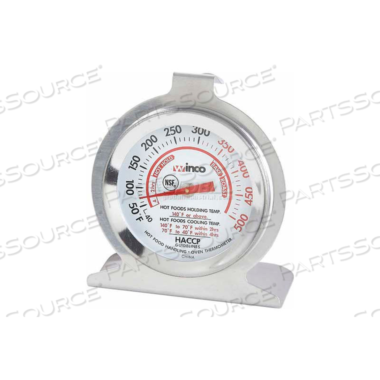 DIAL OVEN THERMOMETER WITH BASE AND HOOK by Winco DWL International, LLC