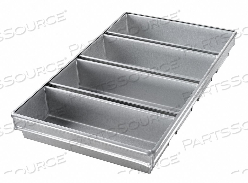 BREAD PAN 4-STRAP 12-1/4X4-1/2 by Chicago Metallic BREAD PAN 4-STRAP 12-1/4X4-1/2 by Chicago Metallic