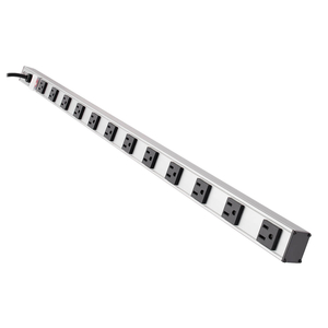 POWER STRIP 12-OUTLET VERTICAL 5-15R 15FT CORD METAL 0URM 120V by Tripp Lite