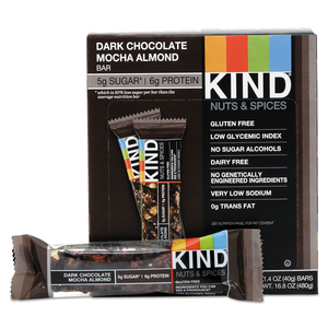NUTS AND SPICES BAR, DARK CHOCOLATE MOCHA ALMOND, 1.4 OZ BAR, 12/BOX by Kind