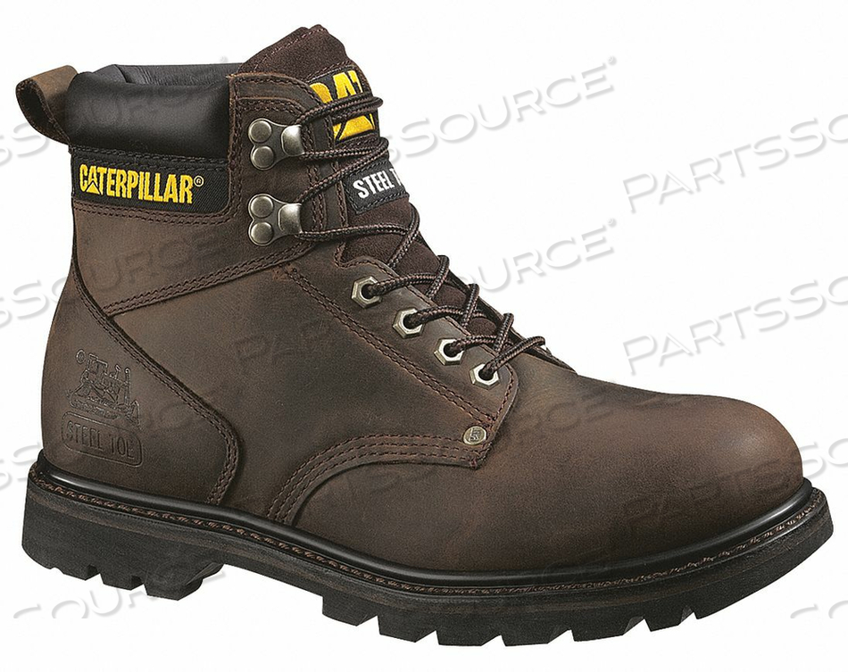6 WORK BOOT 13 W BROWN PLAIN PR by CAT
