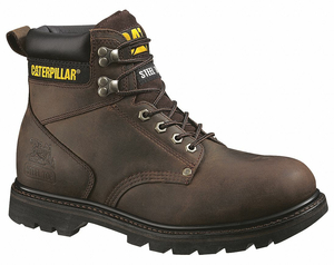 6 WORK BOOT 13 W BROWN PLAIN PR by CAT 6 WORK BOOT 13 W BROWN PLAIN PR by CAT