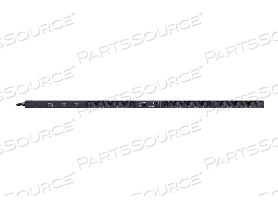 SWITCHED METERED-BY-OUTLET PDU83107, POWER DISTRIBUTION UNIT (RACK-MOUNTABLE), AC 200-240 V, 3-PHASE, ETHERNET, USB, SERIAL, INPUT: HUBBELL  by CyberPower