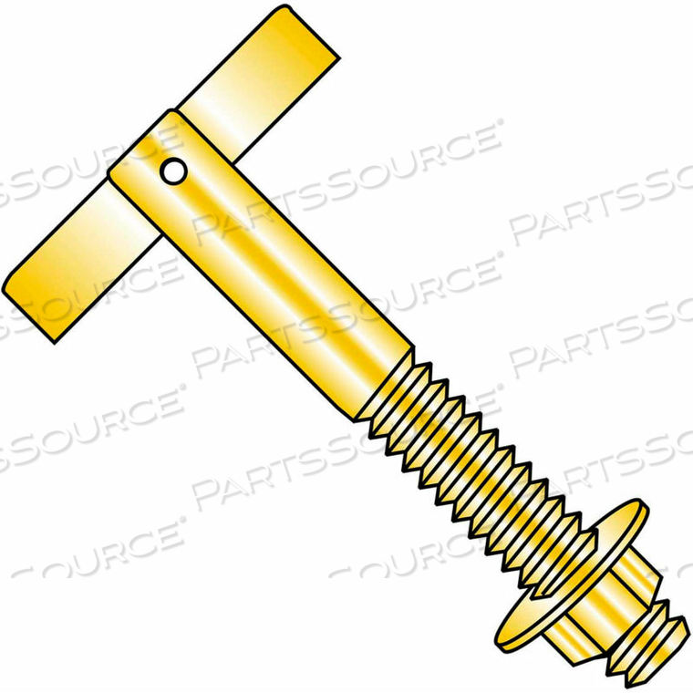 3/8X4 1/2 T ANCHOR ZINC YELLOW, PKG OF 50 by Kanebridge Corporation