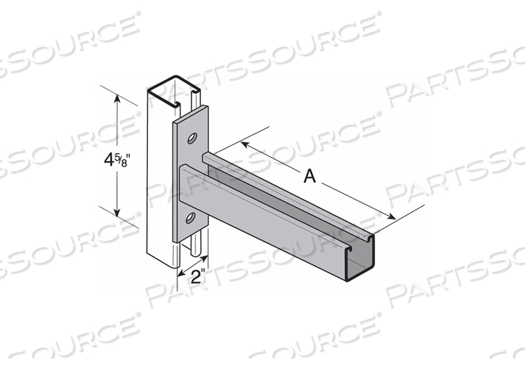 CHANNEL BRACKET SLOT UP 18 by Superstrut
