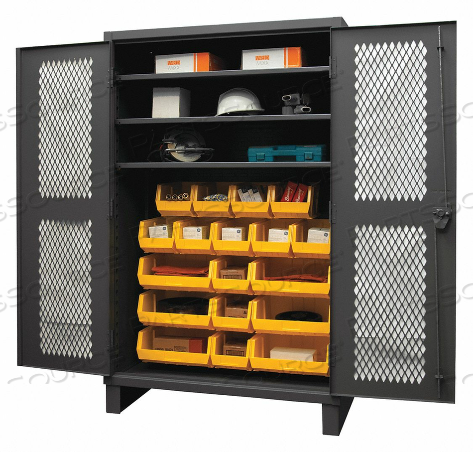 BIN CAB LOUVERED/SHELVING 78 H 48 W 24 D by Durham Manufacturing Company BIN CAB LOUVERED/SHELVING 78 H 48 W 24 D by Durham Manufacturing Company