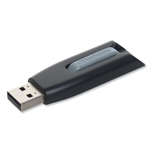 STORE 'N' GO V3 USB 3.0 DRIVE, 8 GB, BLACK/GRAY by Verbatim