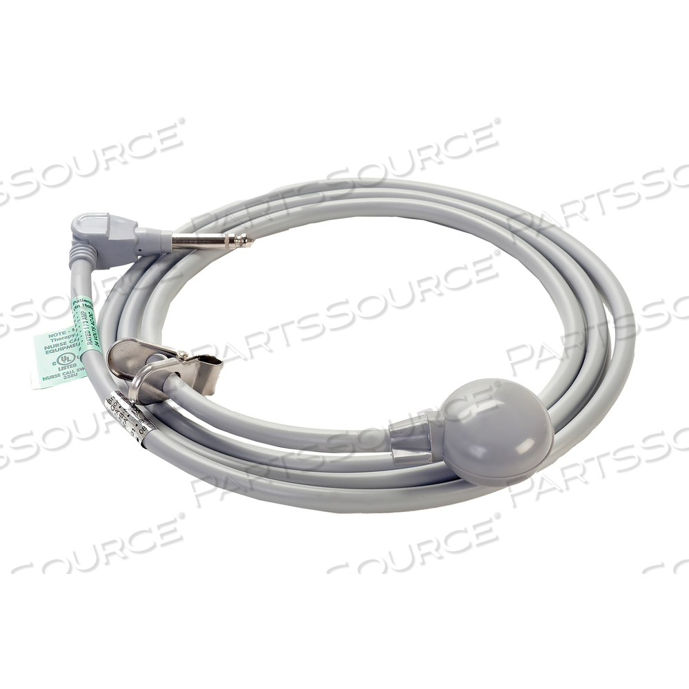 NON LOCKING CALL CORD, PRESSCALL, GRAY, 2 CONDUCTORS, 1/4 IN, 8 FT by Crest Healthcare