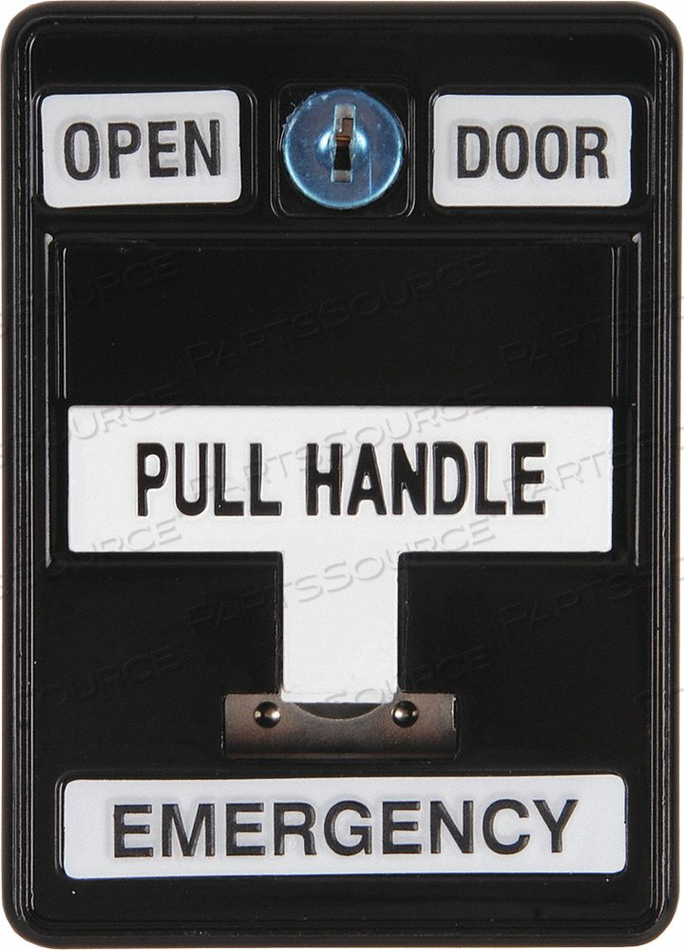 EMERGENCY PULL STATION 30VAC/DC BLACK by Dortronics Systems, Inc. EMERGENCY PULL STATION 30VAC/DC BLACK by Dortronics Systems, Inc.