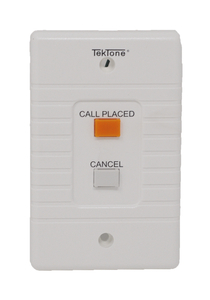 ROOM STATION, AUDIBLE VISUAL, 4.5IN WIDTH, 2.75IN HEIGHT, 1.75IN DEPTH, PLASTIC, SINGLE GANG TYPE, UL LISTED STANDARDS by TekTone Sound & Signal Mfg., Inc.