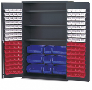 BIN CAB LOUVERED/SHELVING 78 H 48 W 24 D by Vari-Tuff