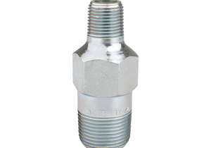 SWAGE NIPPLE, CARBON STEEL, 1 1/2 IN X 1 IN FITTING PIPE SIZE, MALE NPT X MALE NPT, CLASS XH by JB Smith