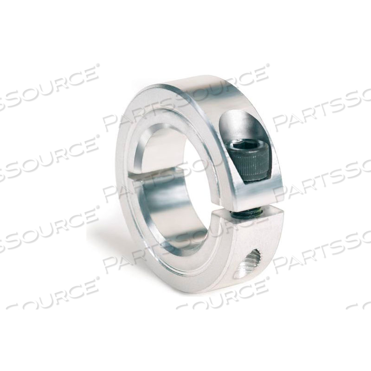 ONE-PIECE CLAMPING COLLAR, 3/8", ALUMINUM by Climax Metal Products